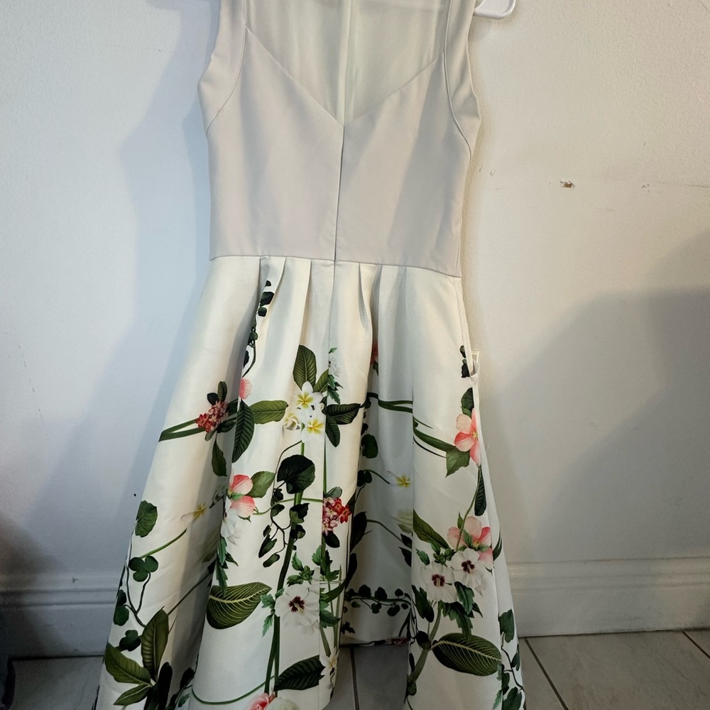Ted Baker “Karolie” Secret Trellis Pleated Dress – Size 1 - Picture 7 of 8